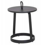 ΤΡΑΠΕΖΙ ΒΟΗΘΗΤΙΚΟ ΕΞ.ΧΩΡΟΥ MINO HM6432.01 ΑΛΟΥΜΙΝΙΟ & ΣΧΟΙΝΙ ΓΚΡΙ Φ47x53Υεκ