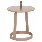 ΤΡΑΠΕΖΙ ΒΟΗΘΗΤΙΚΟ ΕΞ.ΧΩΡΟΥ MINO HM6432.03 ΑΛΟΥΜΙΝΙΟ & ΣΧΟΙΝΙ ΚΑΠΟΥΤΣΙΝΟ Φ47x53Υεκ