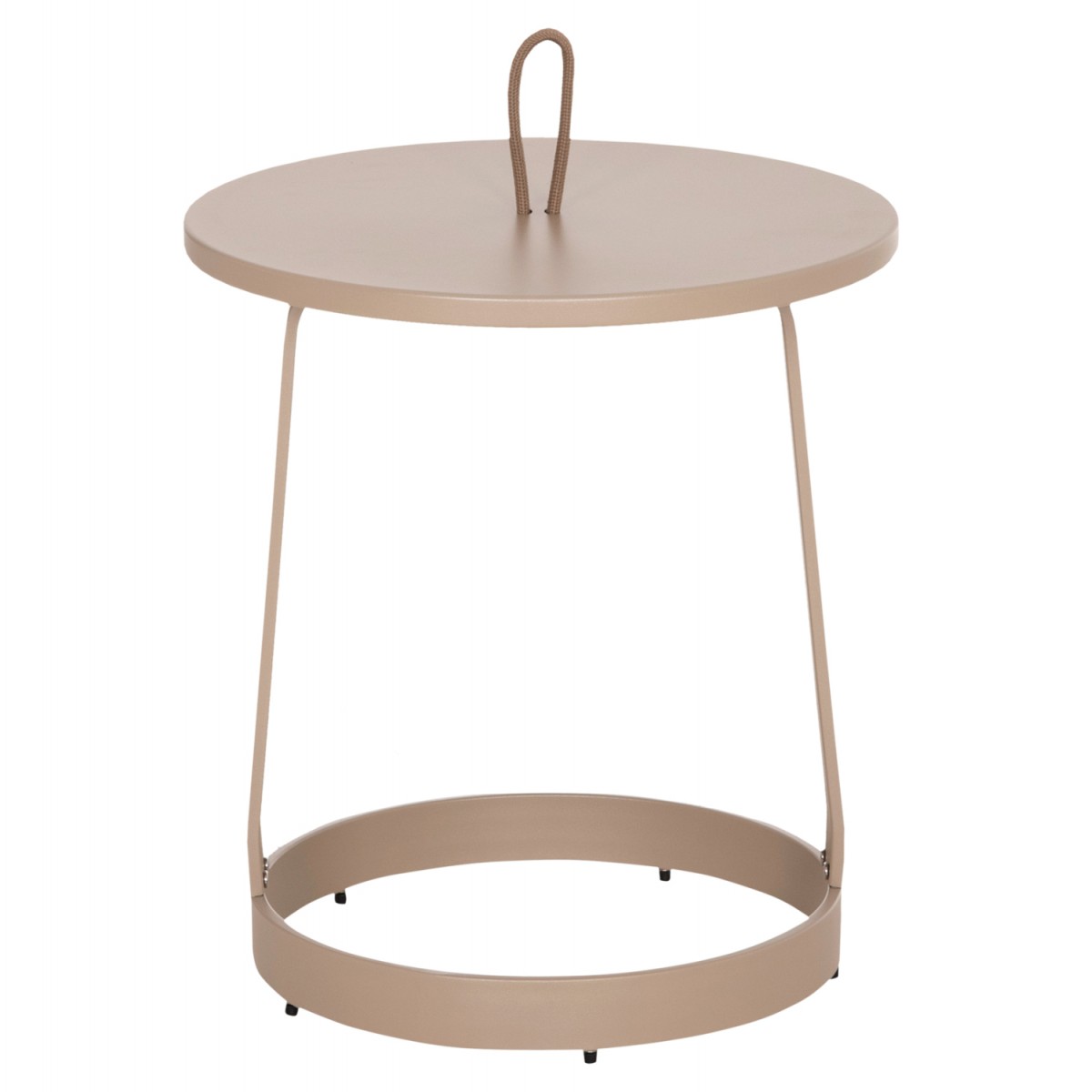 ΤΡΑΠΕΖΙ ΒΟΗΘΗΤΙΚΟ ΕΞ.ΧΩΡΟΥ MINO HM6432.03 ΑΛΟΥΜΙΝΙΟ & ΣΧΟΙΝΙ ΚΑΠΟΥΤΣΙΝΟ Φ47x53Υεκ