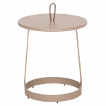 ΤΡΑΠΕΖΙ ΒΟΗΘΗΤΙΚΟ ΕΞ.ΧΩΡΟΥ MINO HM6432.03 ΑΛΟΥΜΙΝΙΟ & ΣΧΟΙΝΙ ΚΑΠΟΥΤΣΙΝΟ Φ47x53Υεκ