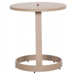 ΤΡΑΠΕΖΙ ΒΟΗΘΗΤΙΚΟ ΕΞ.ΧΩΡΟΥ MINO HM6432.03 ΑΛΟΥΜΙΝΙΟ & ΣΧΟΙΝΙ ΚΑΠΟΥΤΣΙΝΟ Φ47x53Υεκ