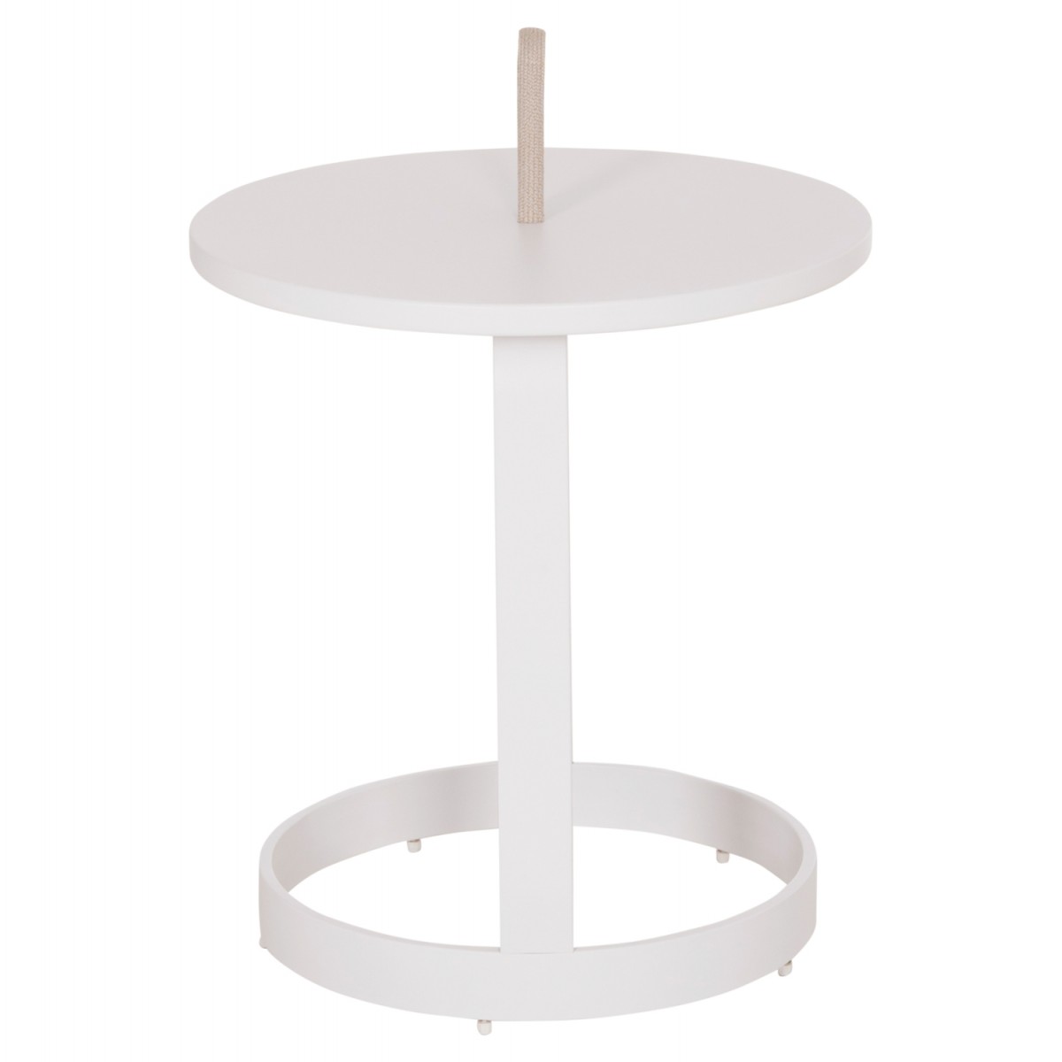 ΤΡΑΠΕΖΙ ΒΟΗΘΗΤΙΚΟ ΕΞ.ΧΩΡΟΥ MINO HM6432.02 ΑΛΟΥΜΙΝΙΟ ΛΕΥΚΟ & ΣΧΟΙΝΙ ΜΠΕΖ Φ47x53Υεκ