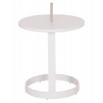 ΤΡΑΠΕΖΙ ΒΟΗΘΗΤΙΚΟ ΕΞ.ΧΩΡΟΥ MINO HM6432.02 ΑΛΟΥΜΙΝΙΟ ΛΕΥΚΟ & ΣΧΟΙΝΙ ΜΠΕΖ Φ47x53Υεκ