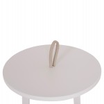 ΤΡΑΠΕΖΙ ΒΟΗΘΗΤΙΚΟ ΕΞ.ΧΩΡΟΥ MINO HM6432.02 ΑΛΟΥΜΙΝΙΟ ΛΕΥΚΟ & ΣΧΟΙΝΙ ΜΠΕΖ Φ47x53Υεκ