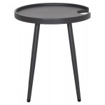 ΤΡΑΠΕΖΙ ΒΟΗΘΗΤΙΚΟ ΣΤΡΟΓΓΥΛΟ ΕΞ.ΧΩΡΟΥ TEROC HM6433.01 ΑΛΟΥΜΙΝΙΟ ΓΚΡΙ Φ47x53Υεκ