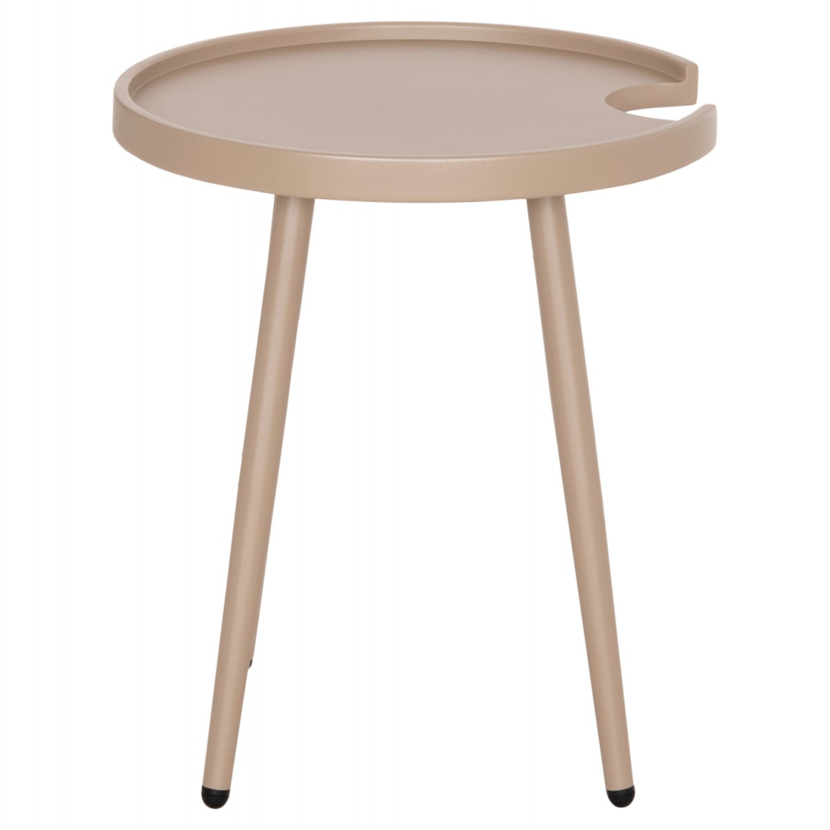 ΤΡΑΠΕΖΙ ΒΟΗΘΗΤΙΚΟ ΣΤΡΟΓΓΥΛΟ ΕΞ.ΧΩΡΟΥ TEROC HM6433.03 ΑΛΟΥΜΙΝΙΟ ΚΑΠΟΥΤΣΙΝΟ Φ47x53Υεκ