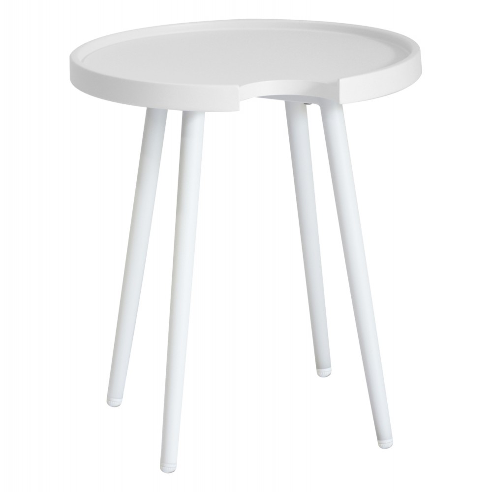 ΤΡΑΠΕΖΙ ΒΟΗΘΗΤΙΚΟ ΣΤΡΟΓΓΥΛΟ ΕΞ.ΧΩΡΟΥ TEROC HM6433.02 ΑΛΟΥΜΙΝΙΟ ΛΕΥΚΟ Φ47x53Υεκ