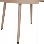 ΤΡΑΠΕΖΙ ΜΕΣΗΣ ΣΤΡΟΓΓΥΛΟ ΕΞ.ΧΩΡΟΥ TEROC HM6434.03 ΑΛΟΥΜΙΝΙΟ ΚΑΠΟΥΤΣΙΝΟ Φ70x44Υεκ