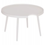 ΤΡΑΠΕΖΙ ΜΕΣΗΣ ΣΤΡΟΓΓΥΛΟ ΕΞ.ΧΩΡΟΥ TEROC HM6434.02 ΑΛΟΥΜΙΝΙΟ ΛΕΥΚΟ Φ70x44Υεκ