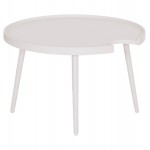 ΤΡΑΠΕΖΙ ΜΕΣΗΣ ΣΤΡΟΓΓΥΛΟ ΕΞ.ΧΩΡΟΥ TEROC HM6434.02 ΑΛΟΥΜΙΝΙΟ ΛΕΥΚΟ Φ70x44Υεκ