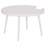 ΤΡΑΠΕΖΙ ΜΕΣΗΣ ΣΤΡΟΓΓΥΛΟ ΕΞ.ΧΩΡΟΥ TEROC HM6434.02 ΑΛΟΥΜΙΝΙΟ ΛΕΥΚΟ Φ70x44Υεκ