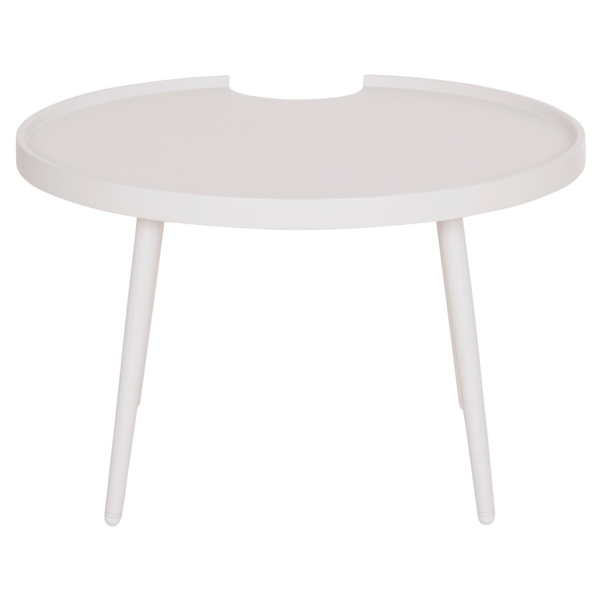 ΤΡΑΠΕΖΙ ΜΕΣΗΣ ΣΤΡΟΓΓΥΛΟ ΕΞ.ΧΩΡΟΥ TEROC HM6434.02 ΑΛΟΥΜΙΝΙΟ ΛΕΥΚΟ Φ70x44Υεκ