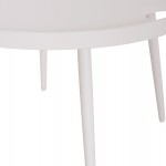 ΤΡΑΠΕΖΙ ΜΕΣΗΣ ΣΤΡΟΓΓΥΛΟ ΕΞ.ΧΩΡΟΥ TEROC HM6434.02 ΑΛΟΥΜΙΝΙΟ ΛΕΥΚΟ Φ70x44Υεκ