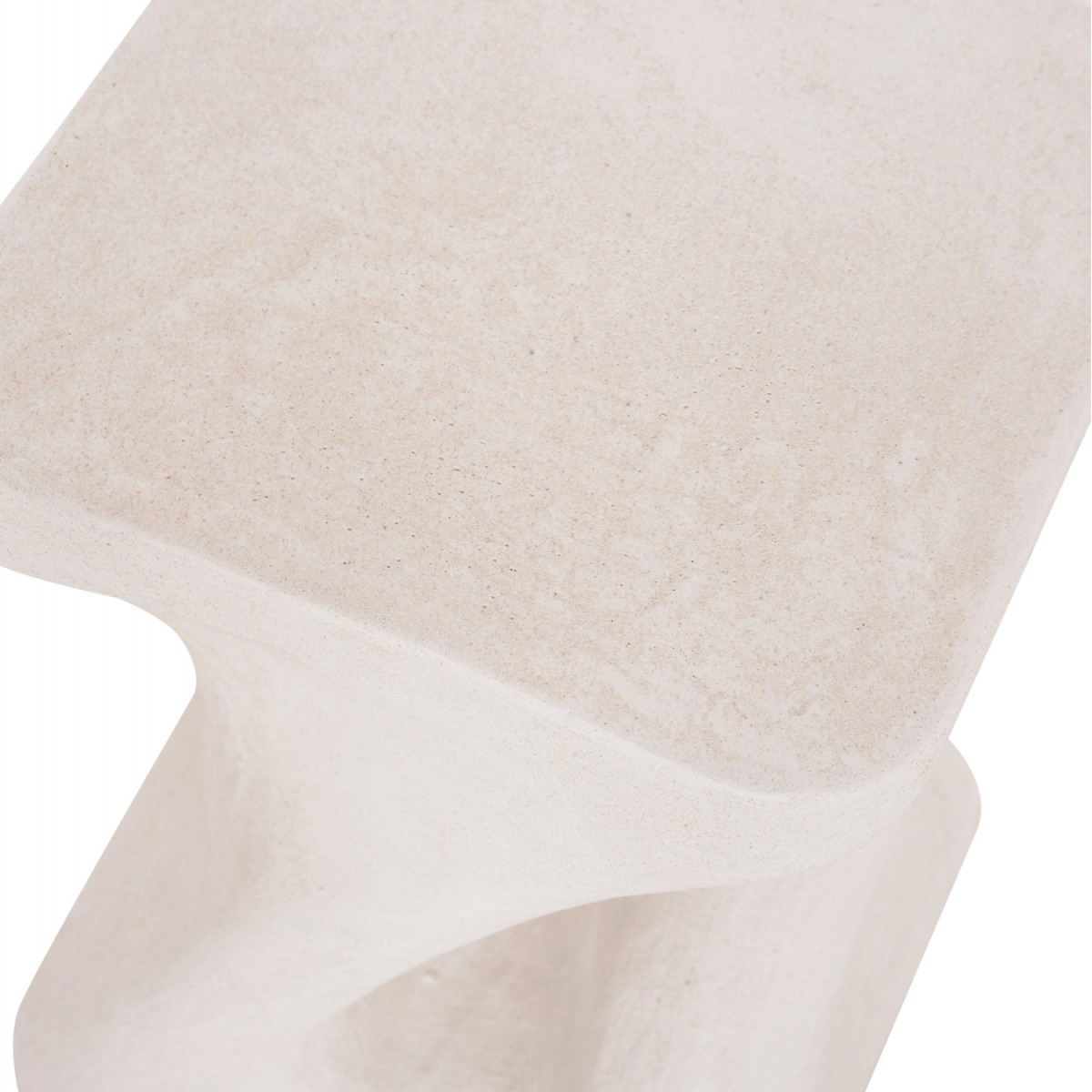 ΣΚΑΜΠΟ ΤΕΤΡΑΓΩΝΟ SANTORINI HM18337 ΠΟΛΥΡΗΤΙΝΗ--ΥΠΟΛΕΥΚΟ ΧΡΩΜΑ 30x30x45Yεκ