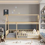 ΚΡΕΒΑΤΙ ΠΑΙΔΙΚΟ ΜΕ ΚΑΓΚΕΛΟ HOUSER HM706.01 τ.MONTESSORI ΞΥΛΟ ΠΕΥΚΟ ΦΥΣΙΚΟ-190x90εκ