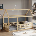 ΚΡΕΒΑΤΙ ΠΑΙΔΙΚΟ ΜΕ ΚΑΓΚΕΛΟ HOUSER HM706.01 τ.MONTESSORI ΞΥΛΟ ΠΕΥΚΟ ΦΥΣΙΚΟ-190x90εκ