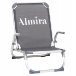 ΚΑΡΕΚΛΑΚΙ ΠΑΡΑΛΙΑΣ ΑΛΟΥΜINIOY ΒΑΡ.ΤΥΠΟΥ ΨΗΛΗ ΠΛΑΤΗ ALMIRA HM5053.10 ΓΚΡΙ 55x71x66Υεκ