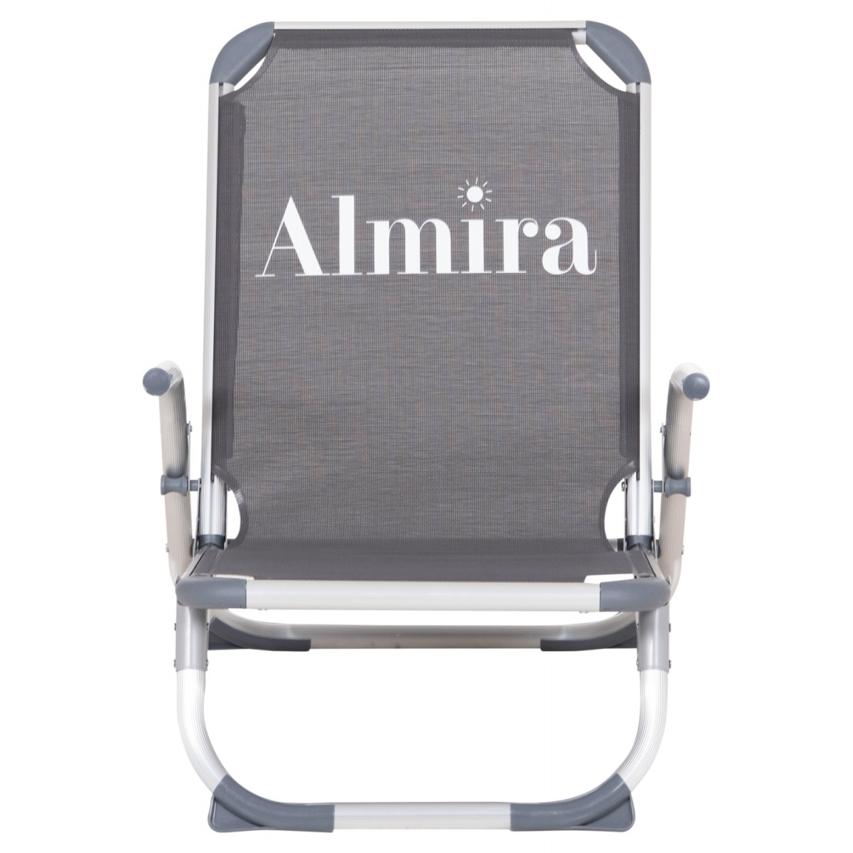 ΚΑΡΕΚΛΑΚΙ ΠΑΡΑΛΙΑΣ ΑΛΟΥΜINIOY ΒΑΡ.ΤΥΠΟΥ ΨΗΛΗ ΠΛΑΤΗ ALMIRA HM5053.10 ΓΚΡΙ 55x71x66Υεκ