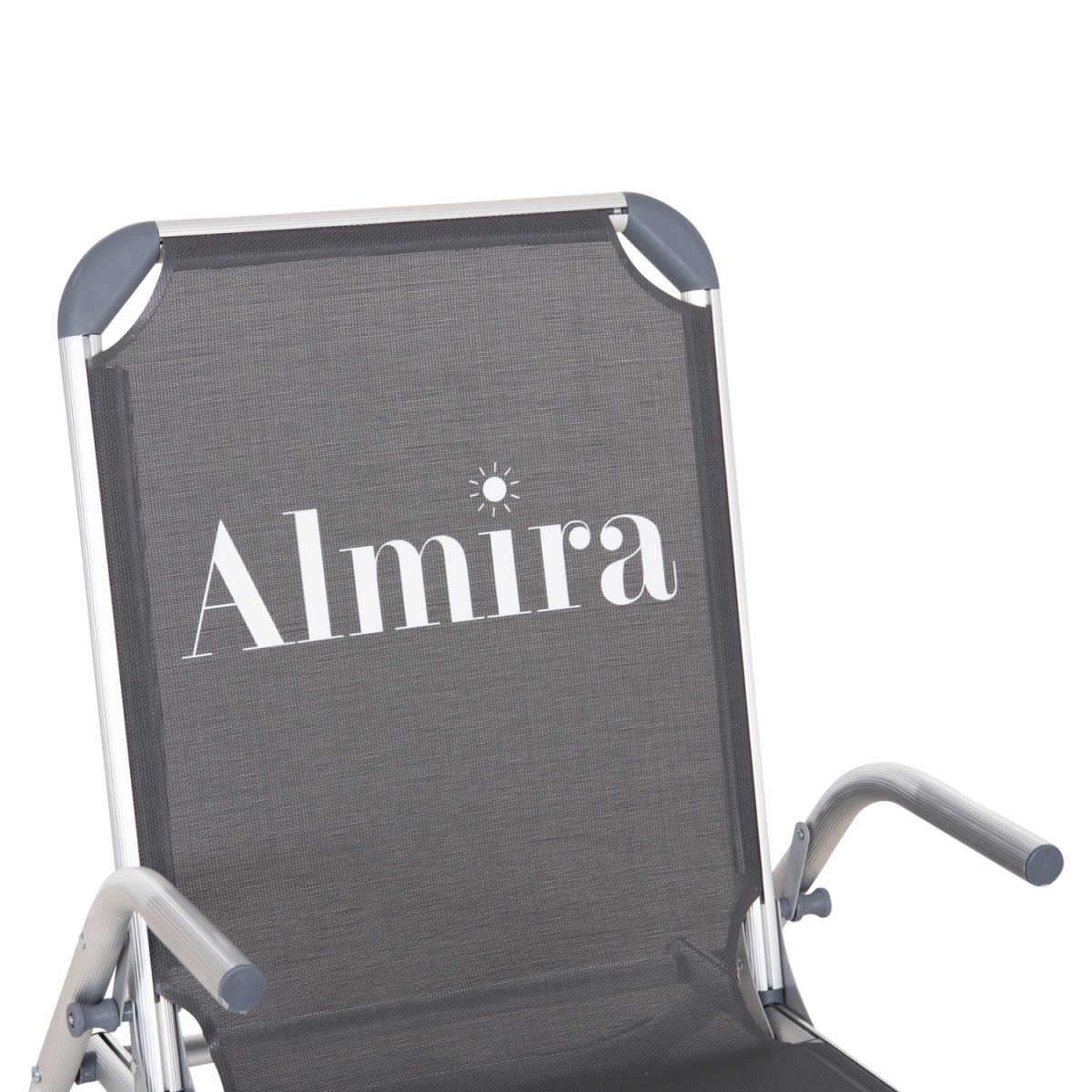 ΚΑΡΕΚΛΑΚΙ ΠΑΡΑΛΙΑΣ ΑΛΟΥΜINIOY ΒΑΡ.ΤΥΠΟΥ ΨΗΛΗ ΠΛΑΤΗ ALMIRA HM5053.10 ΓΚΡΙ 55x71x66Υεκ