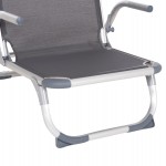 ΚΑΡΕΚΛΑΚΙ ΠΑΡΑΛΙΑΣ ΑΛΟΥΜINIOY ΒΑΡ.ΤΥΠΟΥ ΨΗΛΗ ΠΛΑΤΗ ALMIRA HM5053.10 ΓΚΡΙ 55x71x66Υεκ