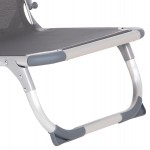 ΚΑΡΕΚΛΑΚΙ ΠΑΡΑΛΙΑΣ ΑΛΟΥΜINIOY ΒΑΡ.ΤΥΠΟΥ ΨΗΛΗ ΠΛΑΤΗ ALMIRA HM5053.10 ΓΚΡΙ 55x71x66Υεκ