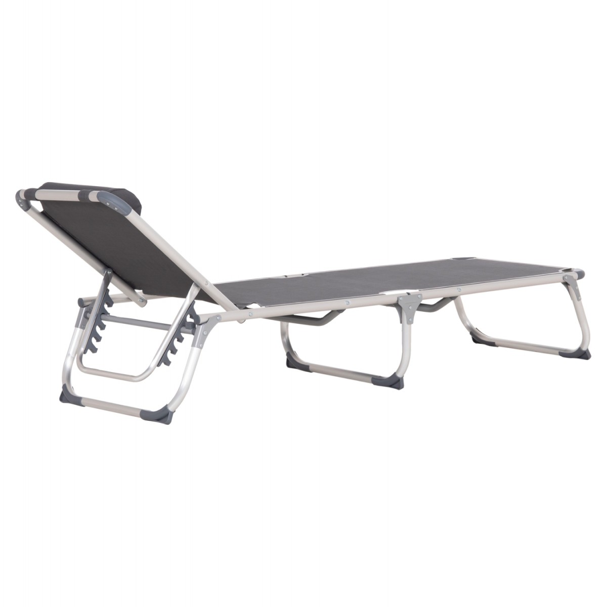 ΞΑΠΛΩΣΤΡΑ ΠΑΡΑΛΙΑΣ ΑΛΟΥΜΙΝΙΟΥ ΒΑΡ.ΤΥΠΟΥ ALMIRA HM5054.10 ΓΚΡΙ TEXTILENE 187x59x78Υεκ