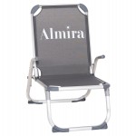 ΚΑΡΕΚΛΑΚΙ ΠΑΡΑΛΙΑΣ ΑΛΟΥΜΙΝΙΟΥ ΒΑΡ.ΤΥΠΟΥ ΥΠΕΡΥΨΩΜΕΝΟ ALMIRA HM6431.10 ΓΚΡΙ 53x68x80Υεκ