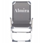 ΚΑΡΕΚΛΑΚΙ ΠΑΡΑΛΙΑΣ ΑΛΟΥΜΙΝΙΟΥ ΒΑΡ.ΤΥΠΟΥ ΥΠΕΡΥΨΩΜΕΝΟ ALMIRA HM6431.10 ΓΚΡΙ 53x68x80Υεκ