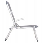 ΚΑΡΕΚΛΑΚΙ ΠΑΡΑΛΙΑΣ ΑΛΟΥΜΙΝΙΟΥ ΒΑΡ.ΤΥΠΟΥ ΥΠΕΡΥΨΩΜΕΝΟ ALMIRA HM6431.10 ΓΚΡΙ 53x68x80Υεκ