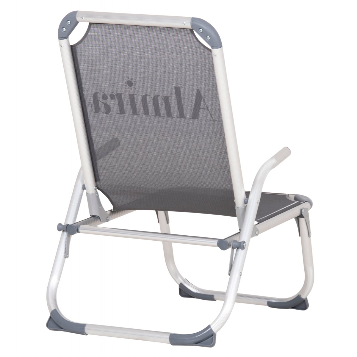 ΚΑΡΕΚΛΑΚΙ ΠΑΡΑΛΙΑΣ ΑΛΟΥΜΙΝΙΟΥ ΒΑΡ.ΤΥΠΟΥ ΥΠΕΡΥΨΩΜΕΝΟ ALMIRA HM6431.10 ΓΚΡΙ 53x68x80Υεκ