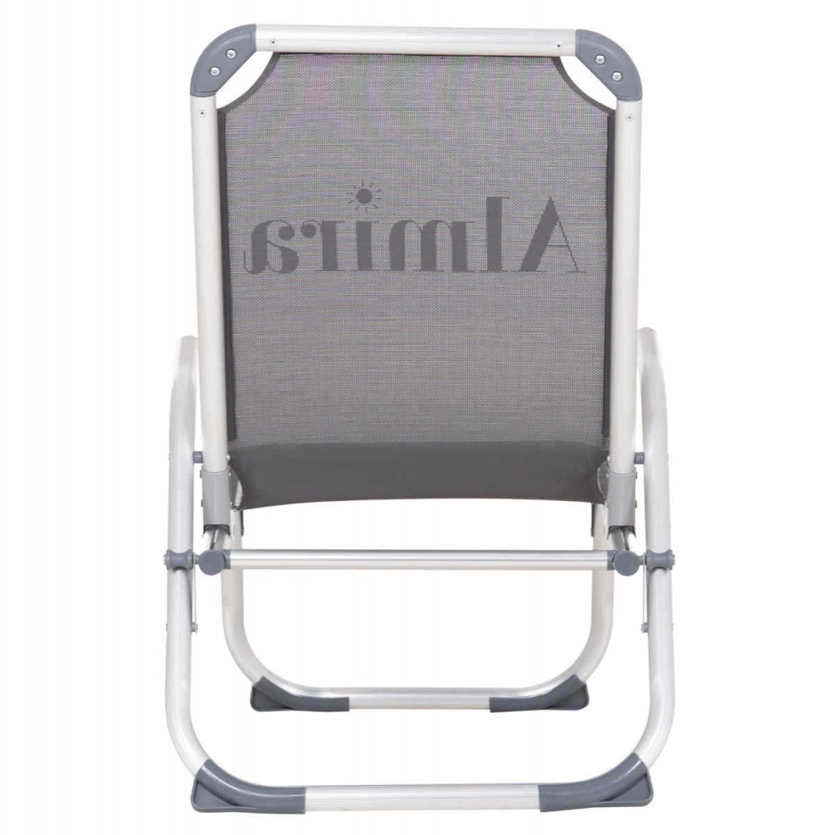 ΚΑΡΕΚΛΑΚΙ ΠΑΡΑΛΙΑΣ ΑΛΟΥΜΙΝΙΟΥ ΒΑΡ.ΤΥΠΟΥ ΥΠΕΡΥΨΩΜΕΝΟ ALMIRA HM6431.10 ΓΚΡΙ 53x68x80Υεκ