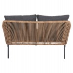 ΚΑΝΑΠΕΣ ΕΞ.ΧΩΡΟΥ BAFFIN HM6054.03 ΑΛΟΥΜ. ΑΝΘΡΑΚΙ-ΣΥΝΘ.RATTAN ΜΠΕΖ-ΑΝΘΡΑΚΙ ΜΑΞΙΛΑΡΙΑ