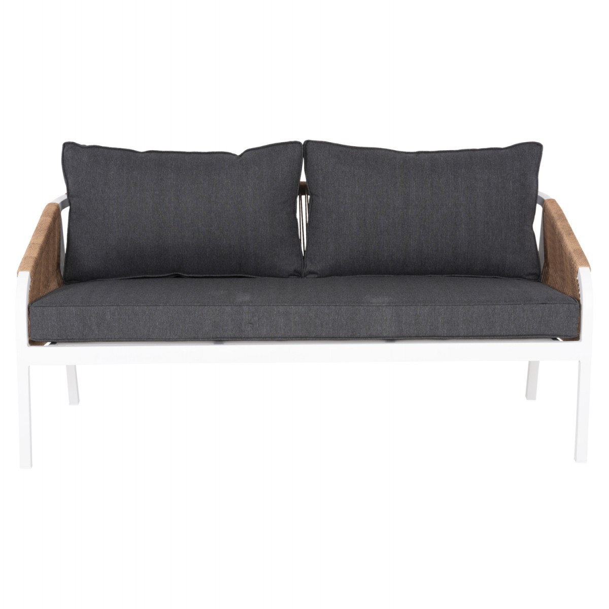 ΚΑΝΑΠΕΣ ΕΞ.ΧΩΡΟΥ 3ΘΕΣΙΟΣ MAERLY HM6055.01 ΑΛΟΥΜΙΝΙΟ ΛΕΥΚΟ-ΣΧΟΙΝΙ-ΑΝΘΡΑΚΙ ΜΑΞΙΛΑΡΙΑ