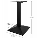 ΒΑΣΗ ΜΕΤΑΛΛΙΚΗ 45χ45χ74εκ ΜΕ ΣΤΑΥΡΟ 45Χ45εκ.ΠΥΡΑΜΙΔΑ ΜΑΥΡΗ HM408