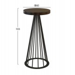 ΒΑΣΗ ΜΕΤΑΛΛΙΚΗ Η/Β ΜΑΥΡΗ ΚΩΝΟΣ TS933 Φ60x103 εκ.