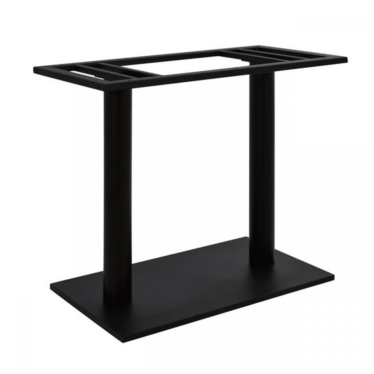 ΒΑΣΗ ΜΕΤΑΛΛΙΚΗ ΔΙΠΛΗ ΜΑΥΡΗ 80Χ40Χ72Υεκ. ΜΕ ΡΕΓΟΥΛΑΤΟΡΟΥΣ HM435