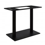 ΒΑΣΗ ΜΕΤΑΛΛΙΚΗ ΔΙΠΛΗ ΜΑΥΡΗ 80Χ40Χ72Υεκ. ΜΕ ΡΕΓΟΥΛΑΤΟΡΟΥΣ HM435