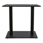 ΒΑΣΗ ΜΕΤΑΛΛΙΚΗ ΔΙΠΛΗ ΜΑΥΡΗ 80Χ40Χ72Υεκ. ΜΕ ΡΕΓΟΥΛΑΤΟΡΟΥΣ HM435