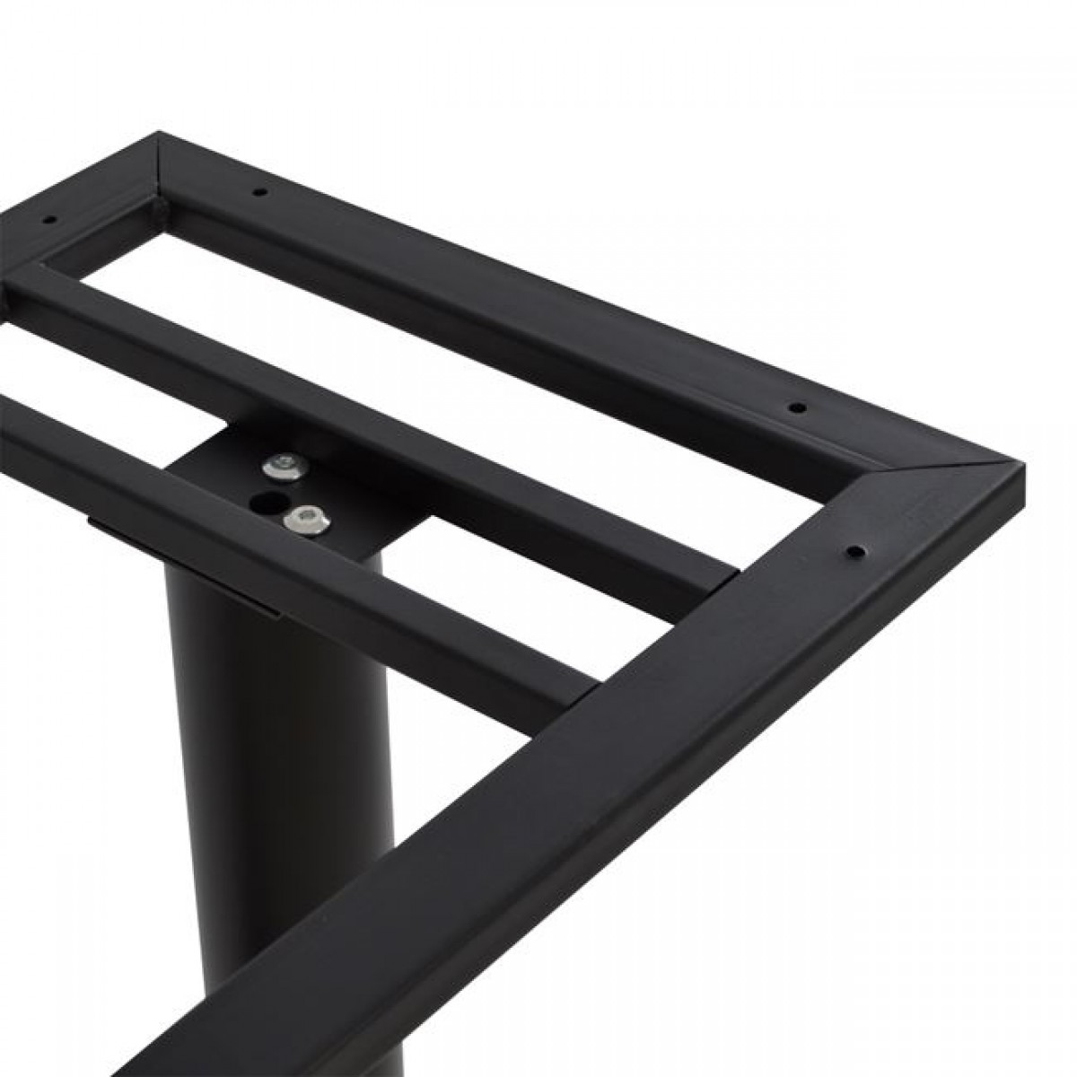 ΒΑΣΗ ΜΕΤΑΛΛΙΚΗ ΔΙΠΛΗ ΜΑΥΡΗ 80Χ40Χ72Υεκ. ΜΕ ΡΕΓΟΥΛΑΤΟΡΟΥΣ HM435