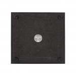 ΒΑΣΗ ΜΕΤΑΛΛΙΚΗ ΜΑΥΡΗ ΜΑΤ 40Χ40Χ72Υεκ. ΜΕ ΡΕΓΟΥΛΑΤΟΡΟΥΣ HM421.11