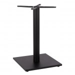 ΒΑΣΗ ΜΕΤΑΛΛΙΚΗ ΜΑΥΡΗ ΜΑΤ 45Χ45Χ72εκ. ΜΕ ΣΤΑΥΡΟ 46Χ46 ΚΑΙ ΡΕΓΟΥΛΑΤΟΡΟΥΣ HM438