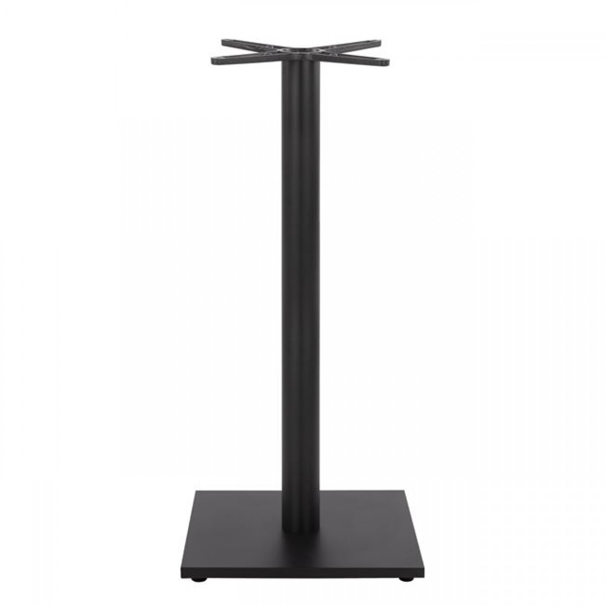 ΒΑΣΗ BAR ΜΕΤΑΛΛΙΚΗ ΜΑΥΡΗ ΜΑΤ 45Χ45Χ108εκ. ΜΕ ΡΕΓΟΥΛΑΤΟΡΟΥΣ HM439