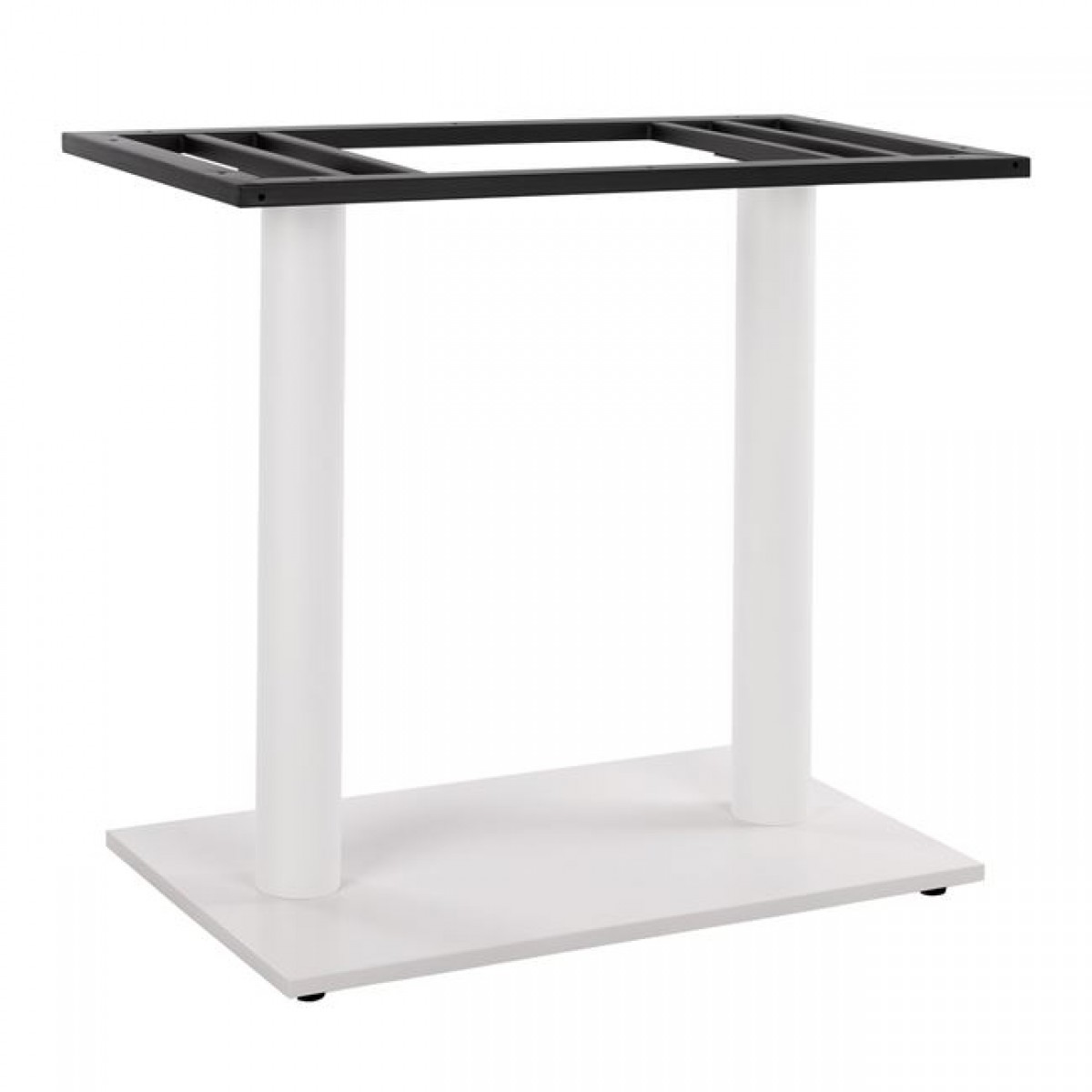 ΒΑΣΗ ΜΕΤΑΛΛΙΚΗ ΔΙΠΛΗ ΛΕΥΚΗ ΜΑΤ 80Χ40Χ72Υεκ. ΜΕ ΡΕΓΟΥΛΑΤΟΡΟΥΣ HM435.12