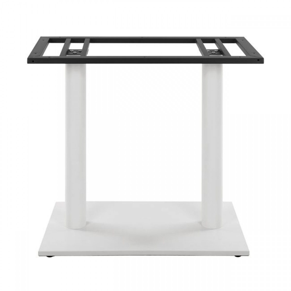 ΒΑΣΗ ΜΕΤΑΛΛΙΚΗ ΔΙΠΛΗ ΛΕΥΚΗ ΜΑΤ 80Χ40Χ72Υεκ. ΜΕ ΡΕΓΟΥΛΑΤΟΡΟΥΣ HM435.12