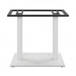 ΒΑΣΗ ΜΕΤΑΛΛΙΚΗ ΔΙΠΛΗ ΛΕΥΚΗ ΜΑΤ 80Χ40Χ72Υεκ. ΜΕ ΡΕΓΟΥΛΑΤΟΡΟΥΣ HM435.12