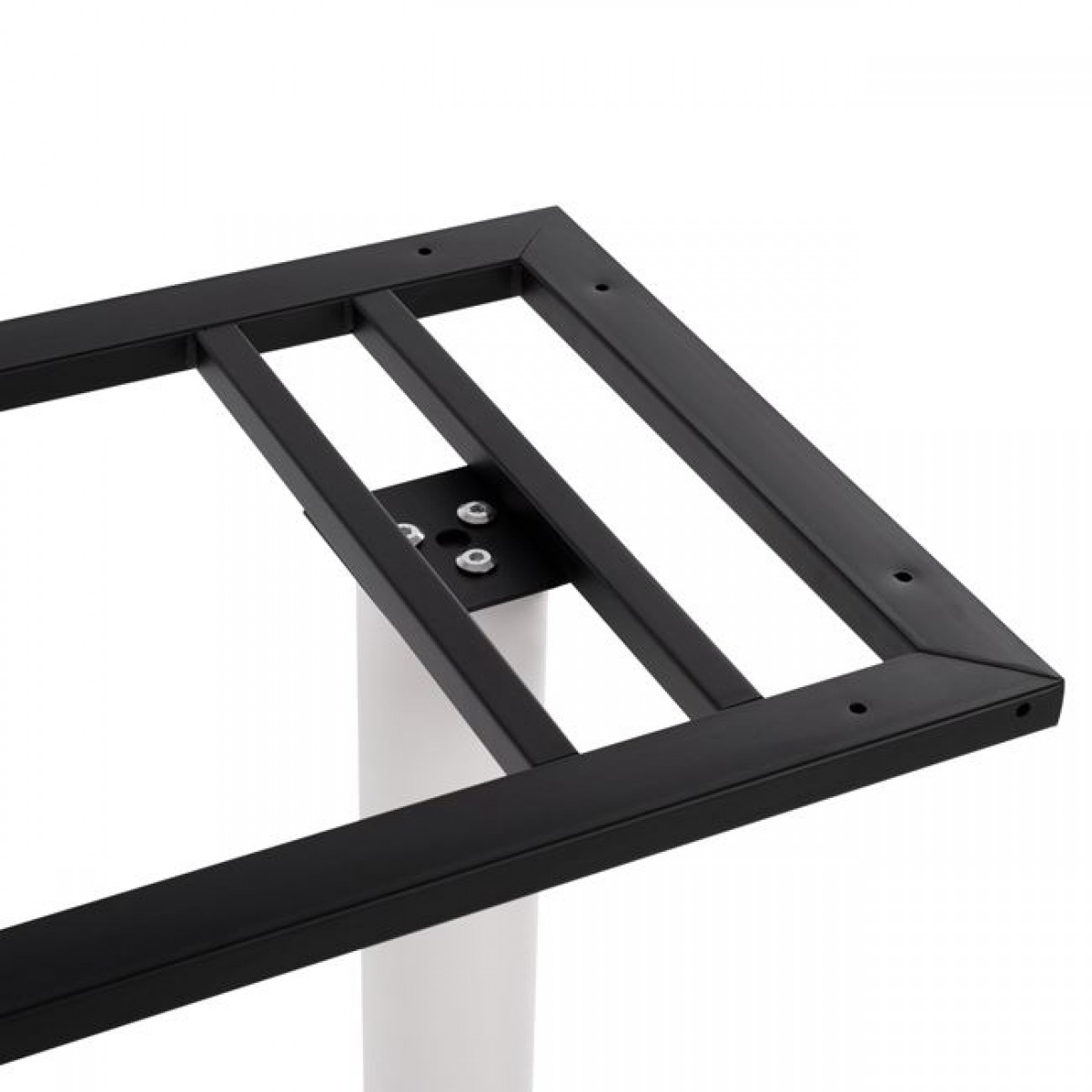 ΒΑΣΗ ΜΕΤΑΛΛΙΚΗ ΔΙΠΛΗ ΛΕΥΚΗ ΜΑΤ 80Χ40Χ72Υεκ. ΜΕ ΡΕΓΟΥΛΑΤΟΡΟΥΣ HM435.12