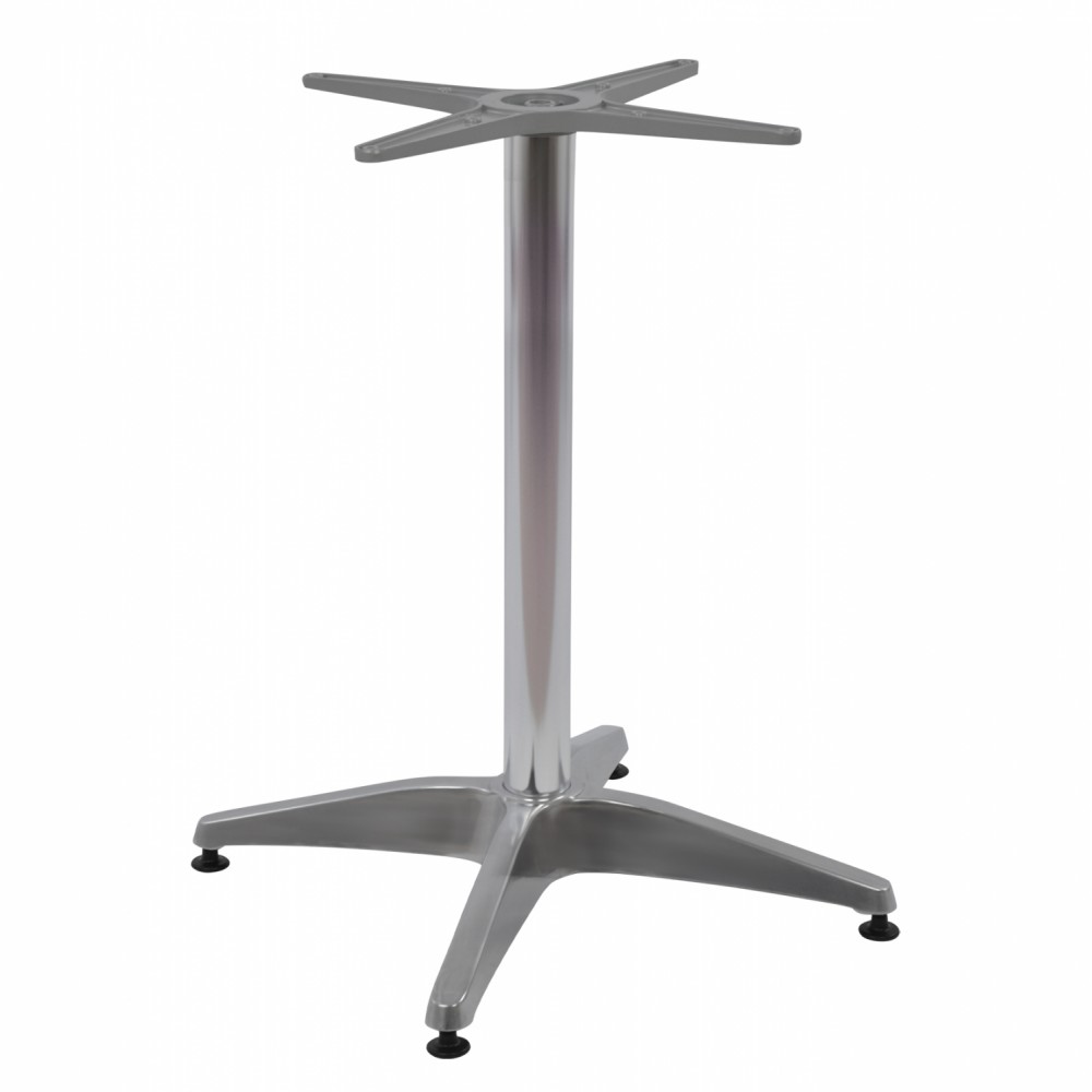 ΒΑΣΗ ΑΛΟΥΜΙΝΙΟΥ 4ΝΥΧΗ 66Χ66X69Υεκ. ΜΕ ΣΤΑΥΡΟ 45Χ45εκ. HM448.01 ΧΡΩΜΙΟΥ