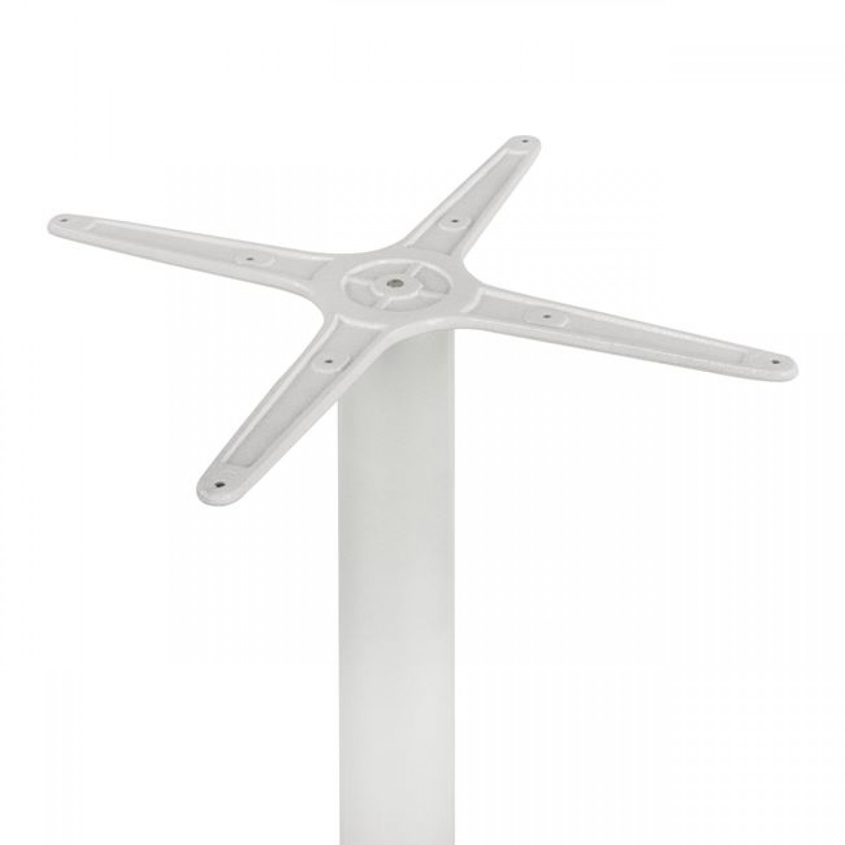 ΒΑΣΗ ΑΛΟΥΜΙΝΙΟΥ 4ΝΥΧΗ 66x66x69Υεκ. ΜΕ ΣΤΑΥΡΟ 45x45εκ. HM448.02 ΛΕΥΚΗ