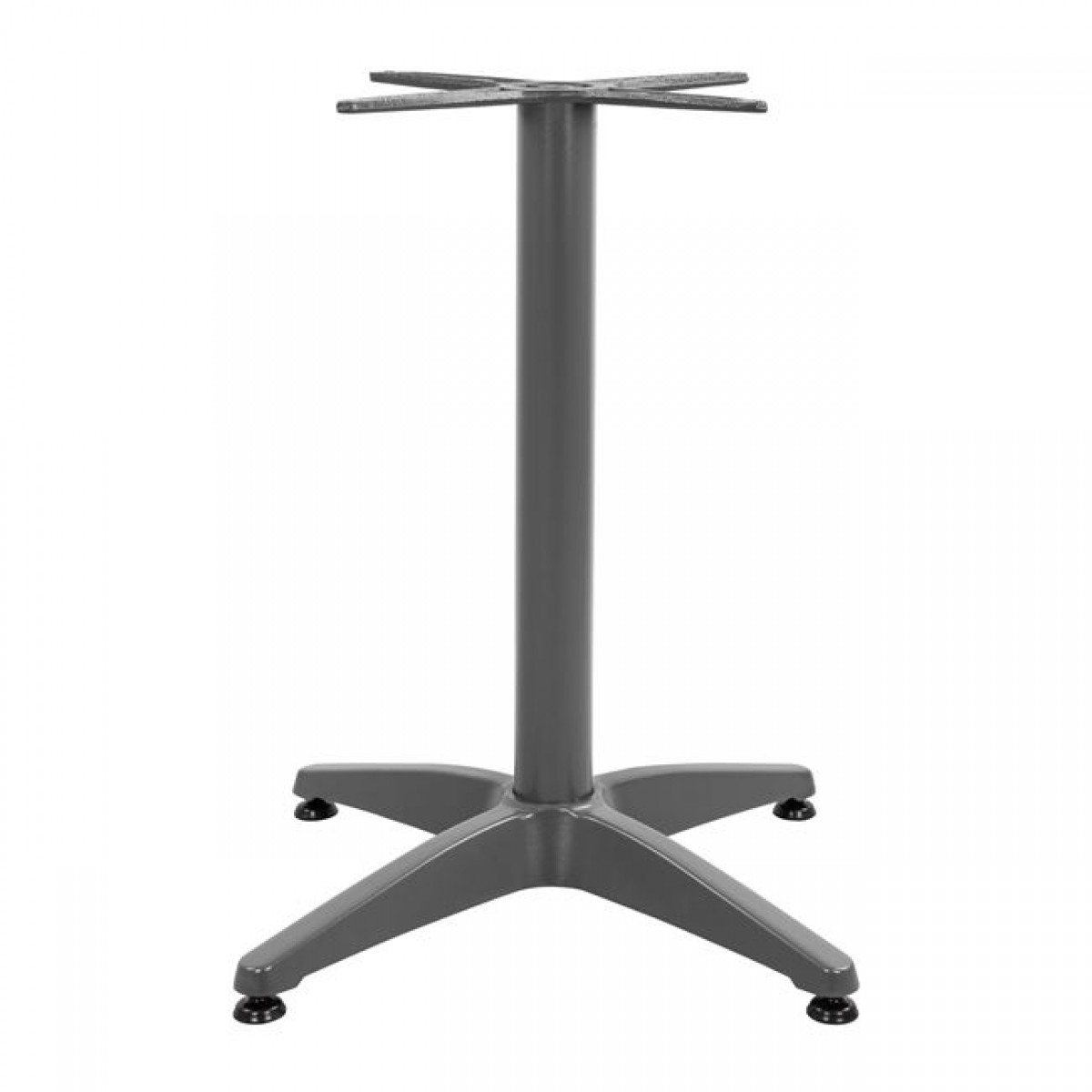 ΒΑΣΗ ΑΛΟΥΜΙΝΙΟΥ 4ΝΥΧΗ 66Χ66X69Υεκ. ΜΕ ΣΤΑΥΡΟ 45x45εκ. HM448.04 ΓΚΡΙ