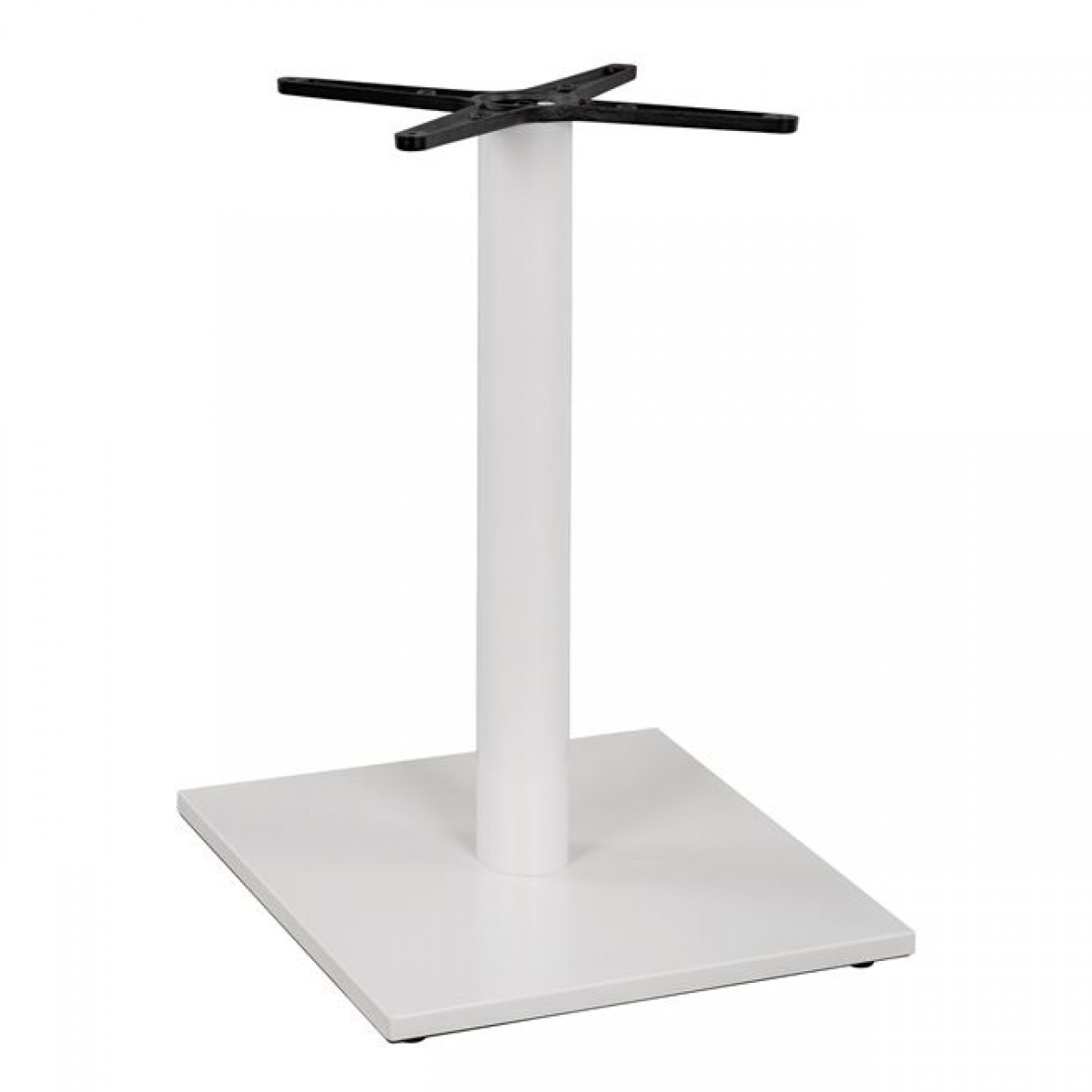 ΒΑΣΗ ΜΕΤΑΛΛΙΚΗ ΛΕΥΚΗ ΜΑΤ 46Χ46Χ72εκ. ΜΕ ΣΤΑΥΡΟ 46Χ46 ΚΑΙ ΡΕΓΟΥΛΑΤΟΡΟΥΣ HM438.02